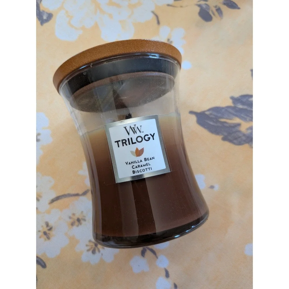 WoodWick Trilogy Cafe Sweets Candle - 9.7oz Hourglass - Used